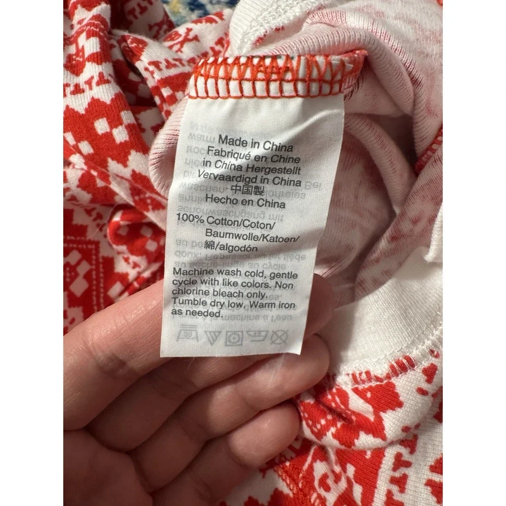 Crewcuts Fair Isle Flannel One Piece Pajamas Kids Sz 8 Holiday Long Johns Candy